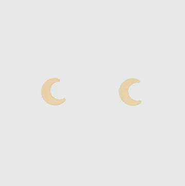 Moon Earrings- Gold