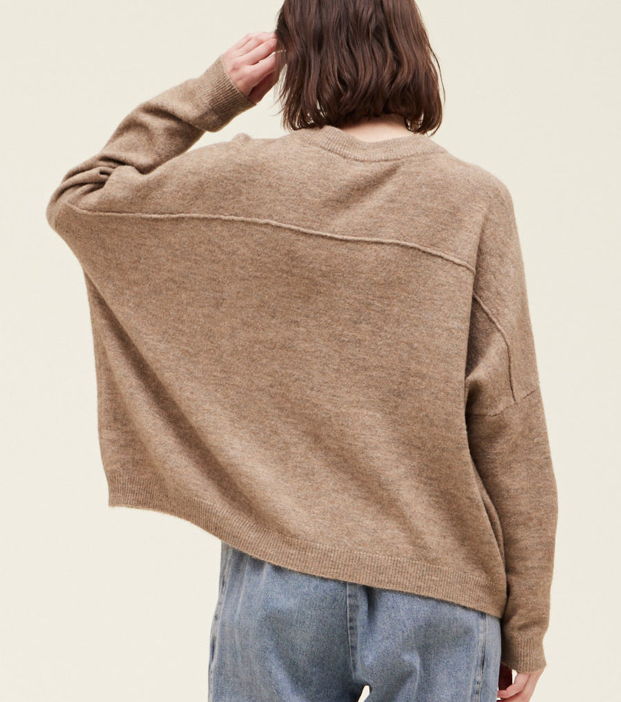 Boxy Sweater- Twig