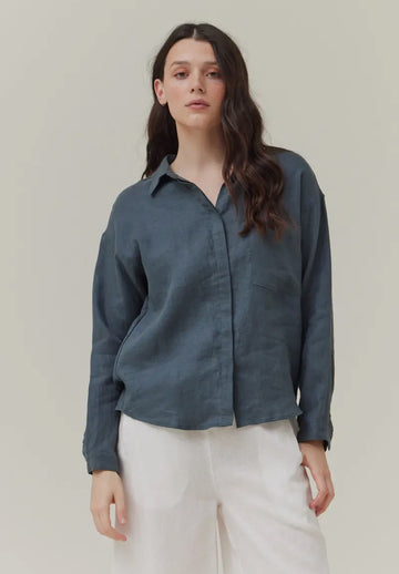 Linen Shirt- Lake