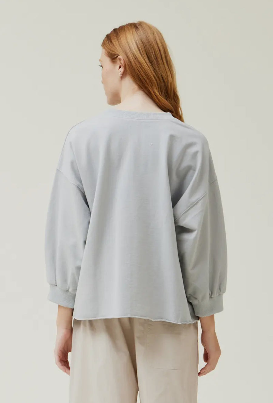 Terry Sweatshirt- Blue Fog