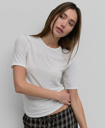 Soft Short Sleeve T-shirt- Off White