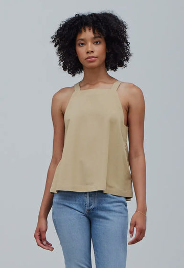 Light Twill Tank- Dune