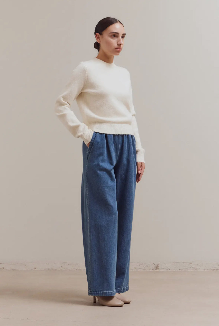 Crewneck Sweater- Ivory