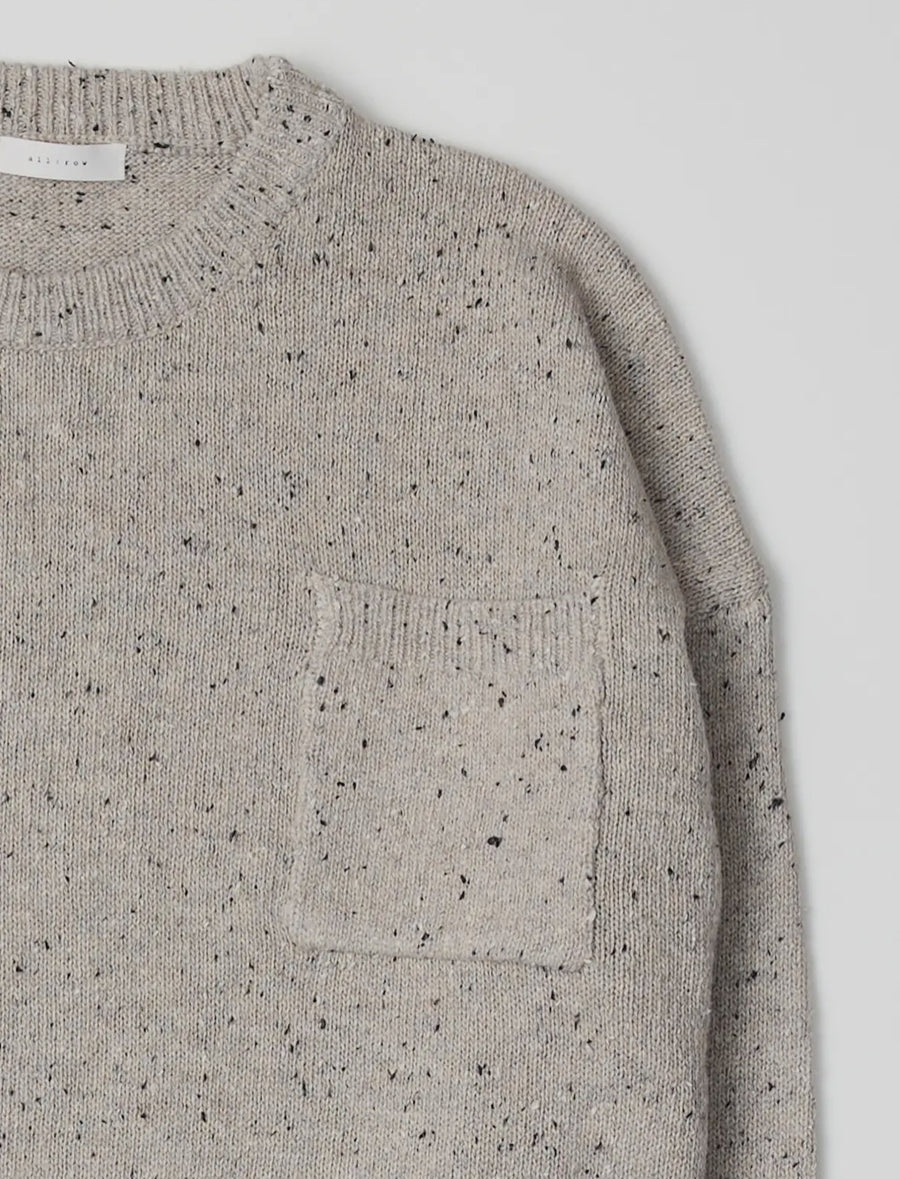 Speckled Pullover- Grey
