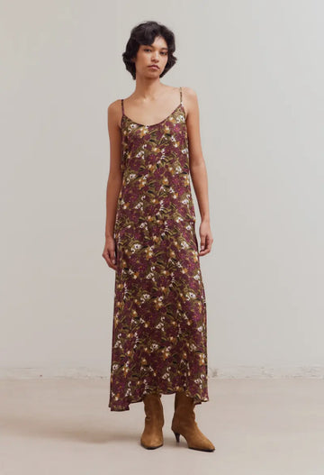 Floral Cami Dress- Plum Blossom