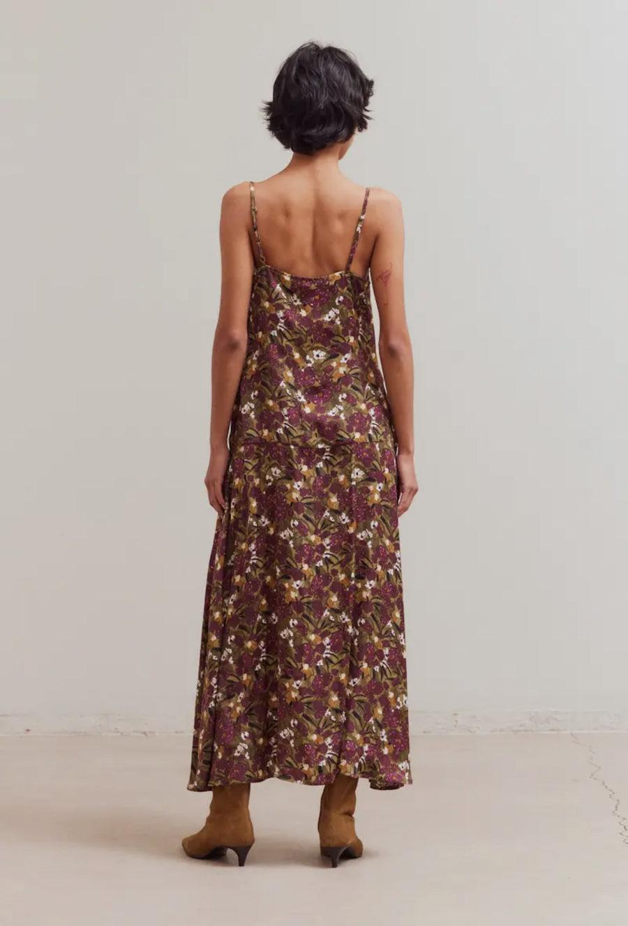 Floral Cami Dress- Plum Blossom