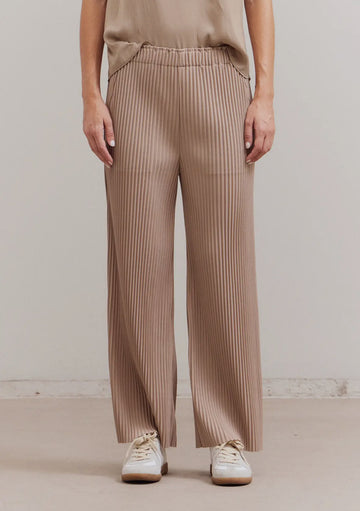 Pleated Pants- Fawn