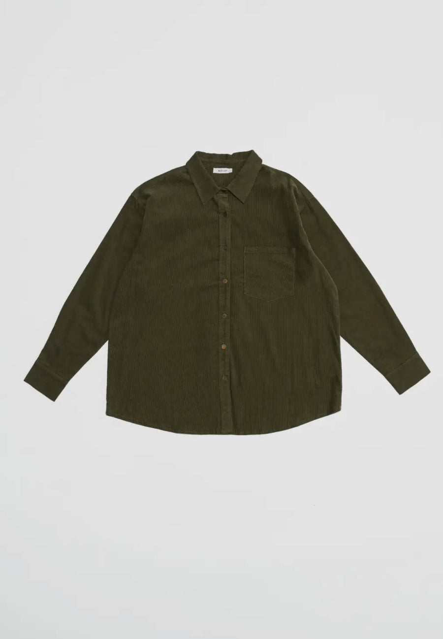 Cord Shirt- Olive