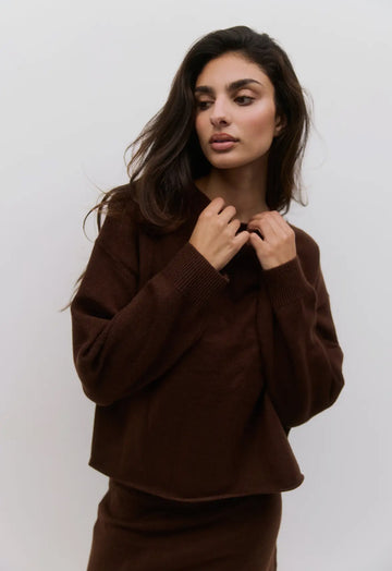 Pullover Sweater- Brown