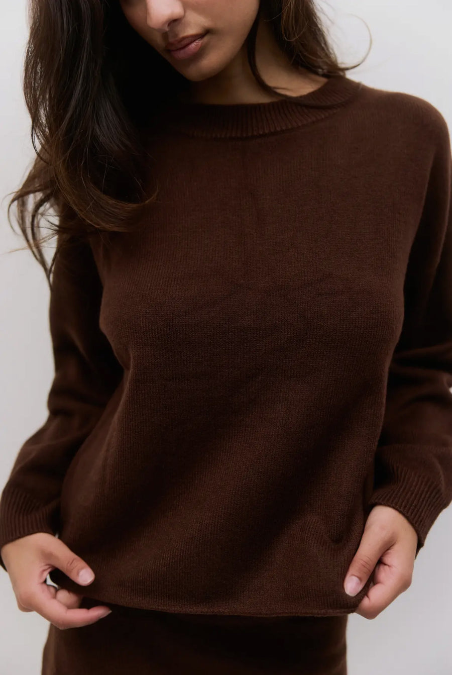 Pullover Sweater- Brown