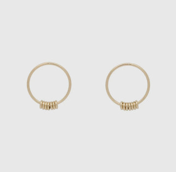 Brandy Saturn Earrings- Gold