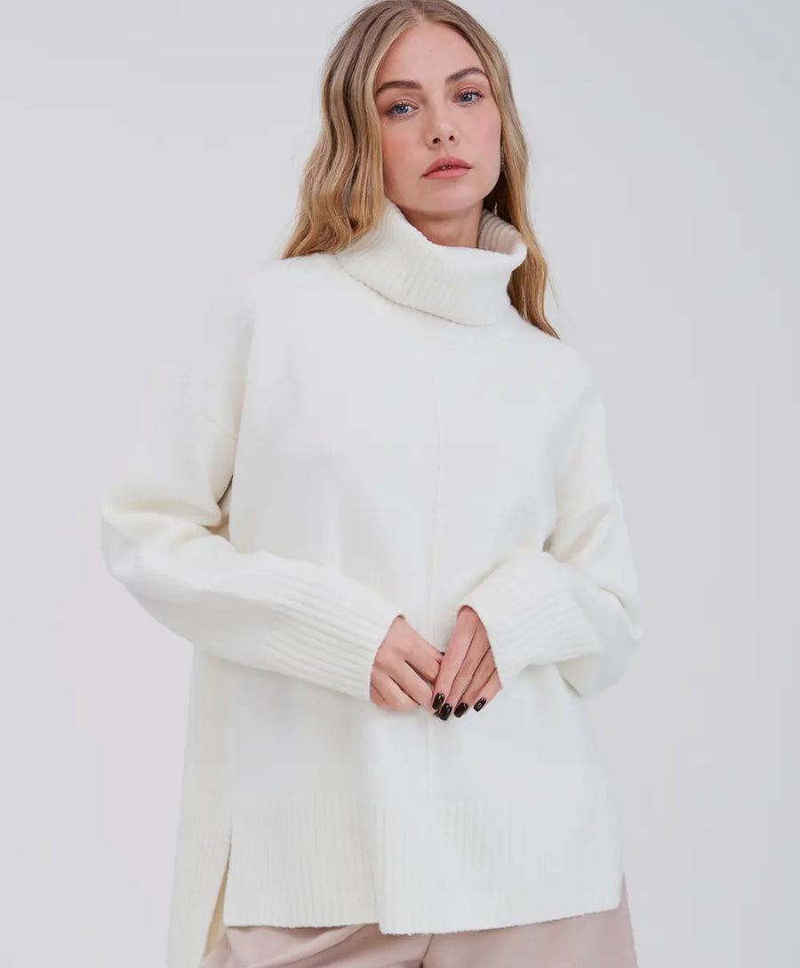 Cozy Turtleneck- Ivory