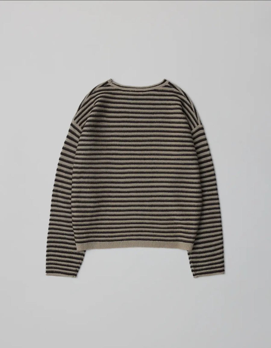 Stripe Sweater- Brown