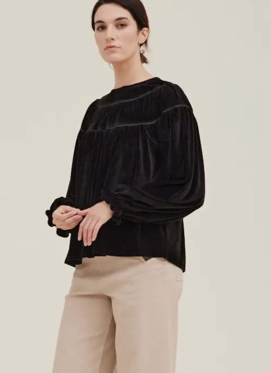 Velvet Top- Black