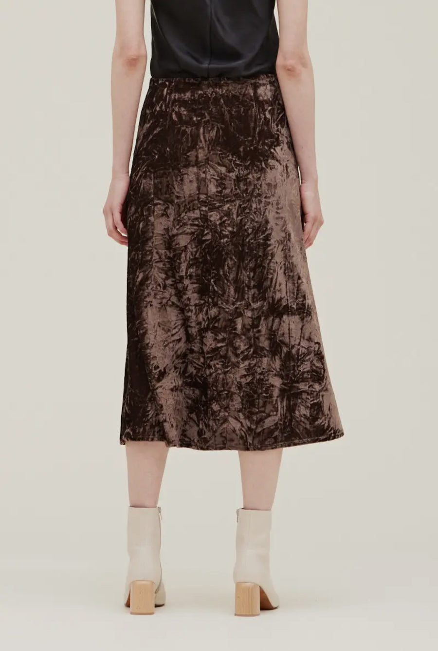 Velvet Skirt- Bark