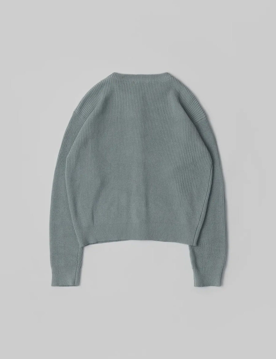 Crew Cardigan- Light Blue