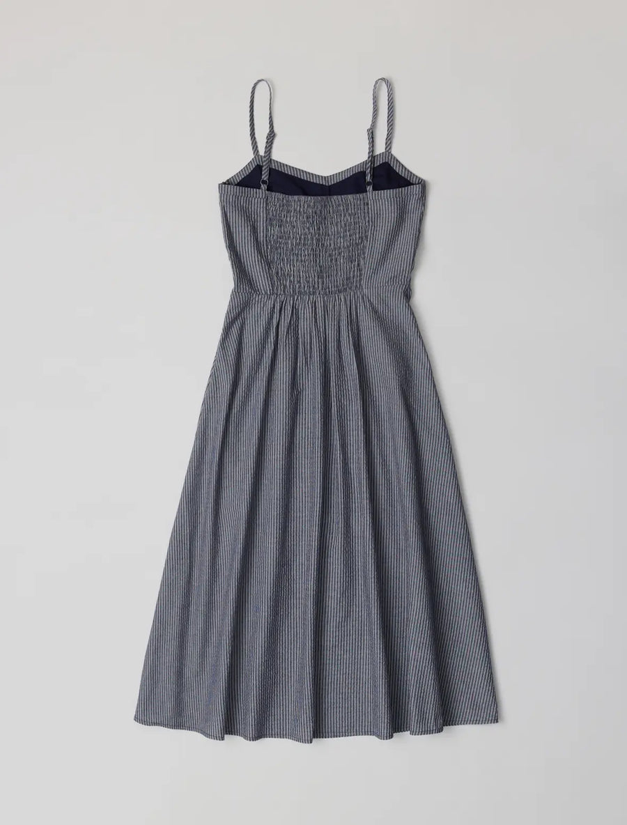 Stripe Dress- Navy/ White