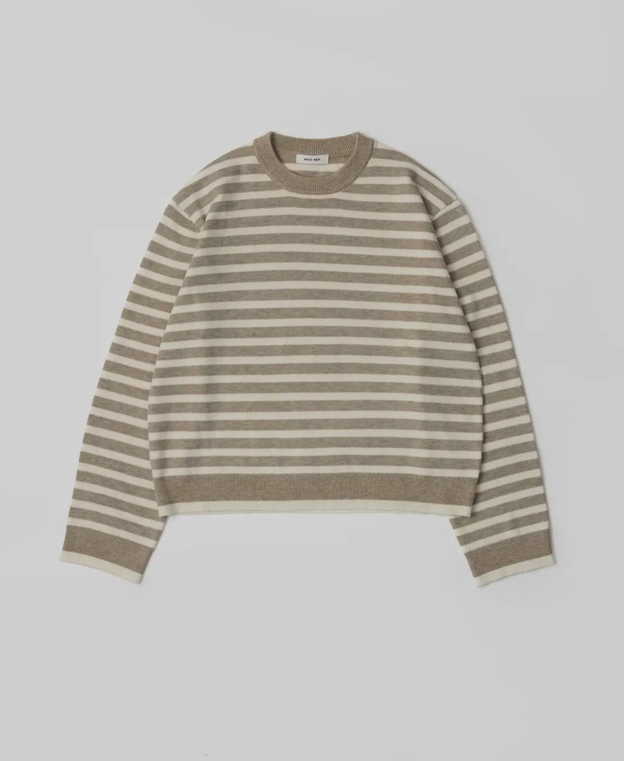 Stripe Sweater- Ivory/Beige