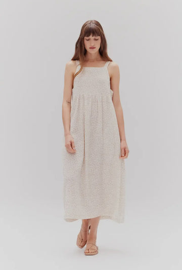 Ditsy Floral Dress- Natural