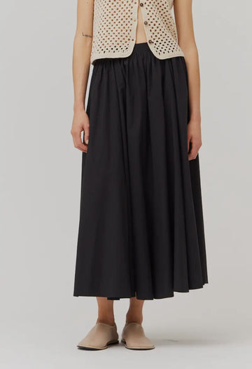 Cotton Skirt- Black