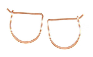 Meredith Hoop Earrings- Rose Gold